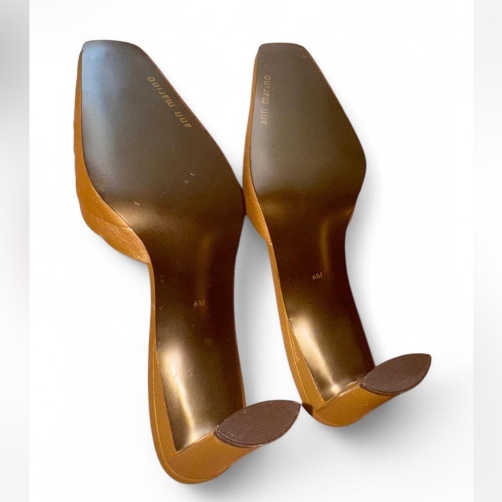 Faux leather size 6 Ann Marino Women's Heeled Mules - Picture 3 of 4